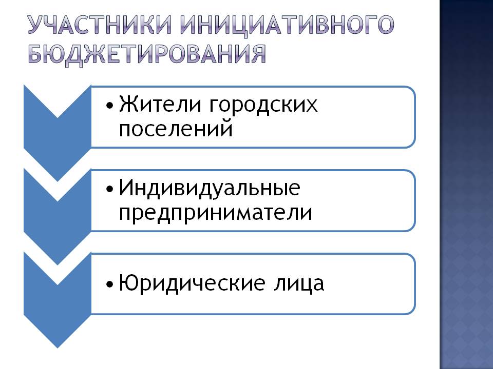 Проекты инициативного бюджетирования презентация